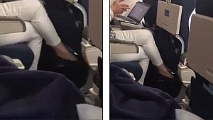 Uçakta şok! Sapık adamı şikâyet etti ama…