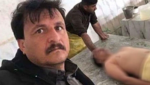 Ölüyle selfie çeken mezarcının başı dertte